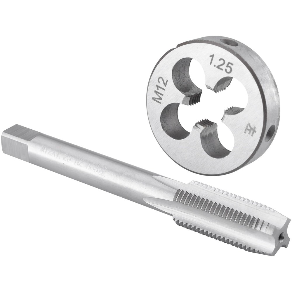 M12x1.25 Left Hand Tap and Die Set Metric Machine Thread HSS Reverse