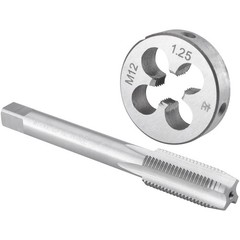 M12x1.25 Left Hand Tap and Die Set Metric Machine Thread HSS Reverse