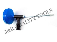 Hand Crank or Drill‑Operated Drain Cleaner Snake Cable Tool, 25 ft Spring Steel