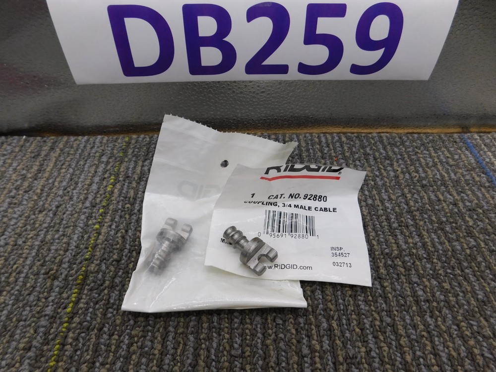 NEW 2-Pack Ridgid 92880 B-6840 3/4&Prime; Drain Cleaning Male Coupling for 3/4&Prime; Cable