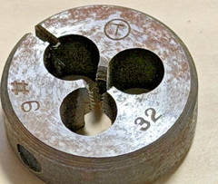 M6-32NC Metric Adjustable Round Split Die 1&Prime; Outside Diameter Tungsten