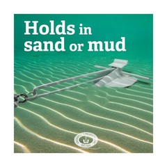 Greenfield Complete Fluke Anchor Kit &ndash; American-Made, Includes Chain, 100f