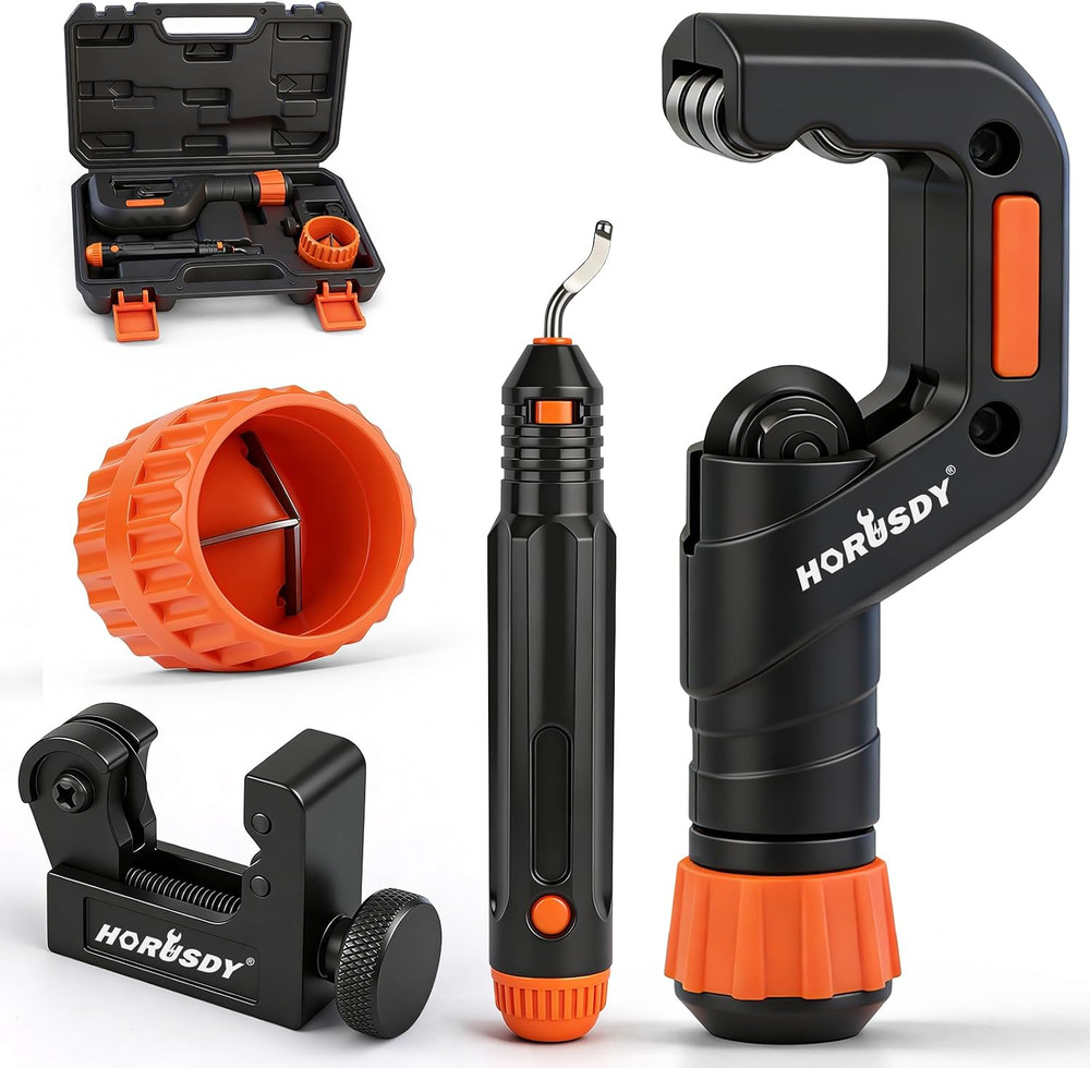 4-Piece Ultimate Tube Cutter Set, Heavy Duty Pipe Cutter 1/4&Prime;-2&Prime;, Mini Tubing Cu