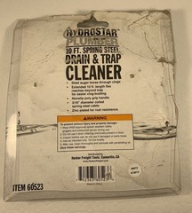 Hydrostar 10ft Steel Spring Drain and Trap Cleaner 60523