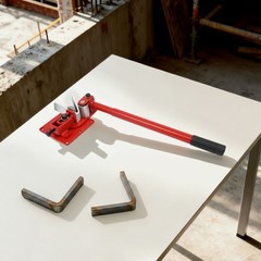 Manual Flat Bar Bender Adjustable Bending Thickness For Metalworking Shops