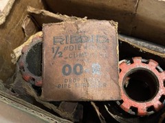 RIDGID & Beaver Pipe Threader Die Heads Lot 3/8 1/2 3/4 1&rdquo; OO-R + Parts Lot