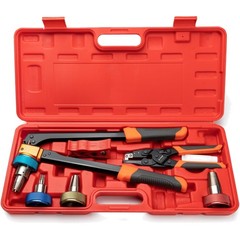 PEX Expansion Tool Kit with Expander Heads Pipe Cutter Ring Removal PEX Tool
