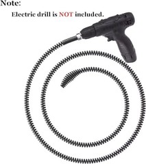 Drain Auger Cable 3.28Ft Clog Remover with Drill Connector 10Mm Flexible Plumbi