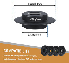 2-Pack F158 Wheel Cutter Blades #41312,For Ridgid Tubing Cutters 10, 15 & 20