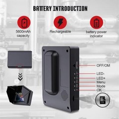 MAOTEWANG Sewer Camera HD Drain Pipe Inspection Camera 4.3 Inch LCD Monitor 98ft
