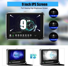 Pipe Inspection Camera 512HZ Signal Sewer Camera Self-leveling DVR 16GB 9&rdquo; 50M