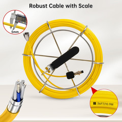 150FT WiFi Sewer Camera with 9&Prime; HD Monitor & 12 LED Light Guide Wheel