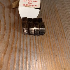Toledo Beaver No 00-30-31-11-12. 1/2&rdquo; NPT Pipe Dies