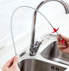 4 Claw Flexible Drain Grabber Telescopic Sewer Snake Pipe Cleaner Hair Clog 1.6