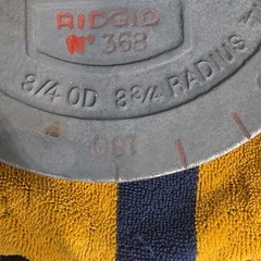 RIDGID 368 Manual Pipe/Tube Bender, 3/4 in OD Application, MPN 368