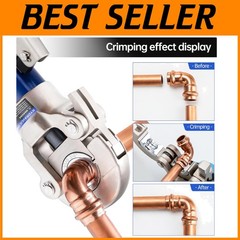 Copper Pipe Crimping Tool Set with 1/2&Prime;-1&Prime; Jaws