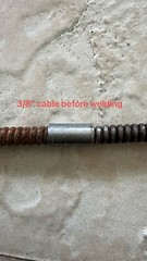 2 PC Drain Cable Repair Coupling For Ridgid K-3800 & K-400 3/8&Prime; Cable
