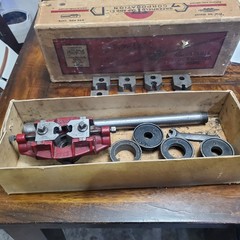 Vintage GTD Pipe Threading Tool Set In Original Box 3/8&Prime; 1/2&Prime; 3/4&Prime; 1&Prime; 1-1/4&Prime;&hellip;