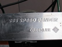 Greenlee Pipe Speed Bender 555SB 1/2&Prime; Thru 2&Prime; 1/2&Prime;-2&Prime; Conduit 115V