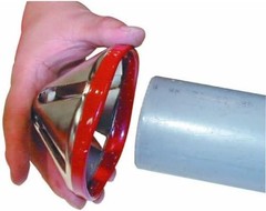 High-Grade Steel Deburring Tool for 1-1/2 Inch to 3 Inch Plastic Pipes