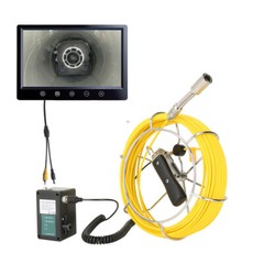 9&Prime; Monitor 30M Pipe Inspection Camera IP68 HD 1000TVL Drain Sewer Camera 22mm