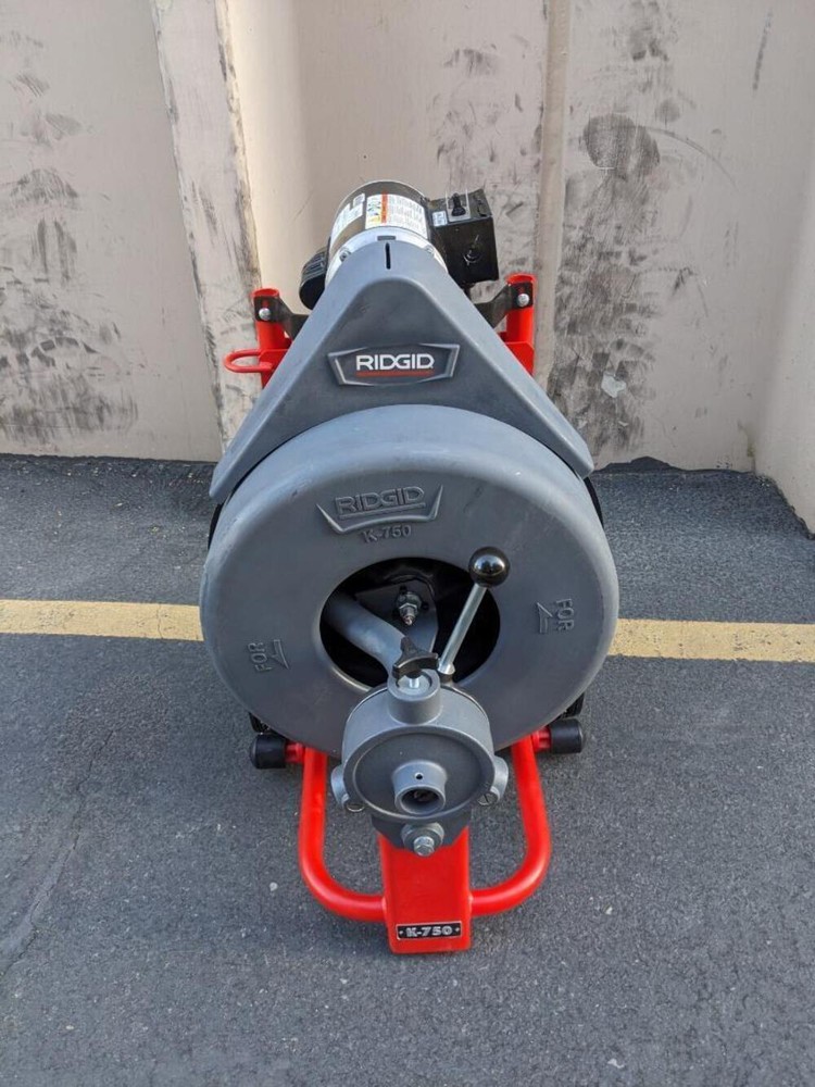 RIDGID K-750 DRUM DRAIN CLEANING MACHINE KIT 115V 200FT 200RPM 3/4&Prime;X100&prime; NEW B2