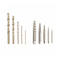 Irwin 11117 Hanson 19/64 in. S Carbon Steel Screw Extractor Kit 6 in. 10 pc