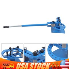 7Dies Metal Square Round Bar Bend Manual Metal Bender Pipe Tube Steel Bende 1-3&Prime;