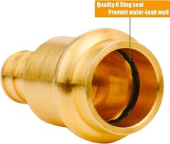 12 Pack 1/2&Prime; Press Propress X 1/2&Prime; PEX Adapter Crimp Fittings Brass Coupling Con