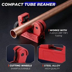 Flexzion Copper Pipe Cutter Set &ndash; Heavy Duty Tubing Tool 1/4&Prime;&ndash;2 3/4&Prime; with Min&hellip;