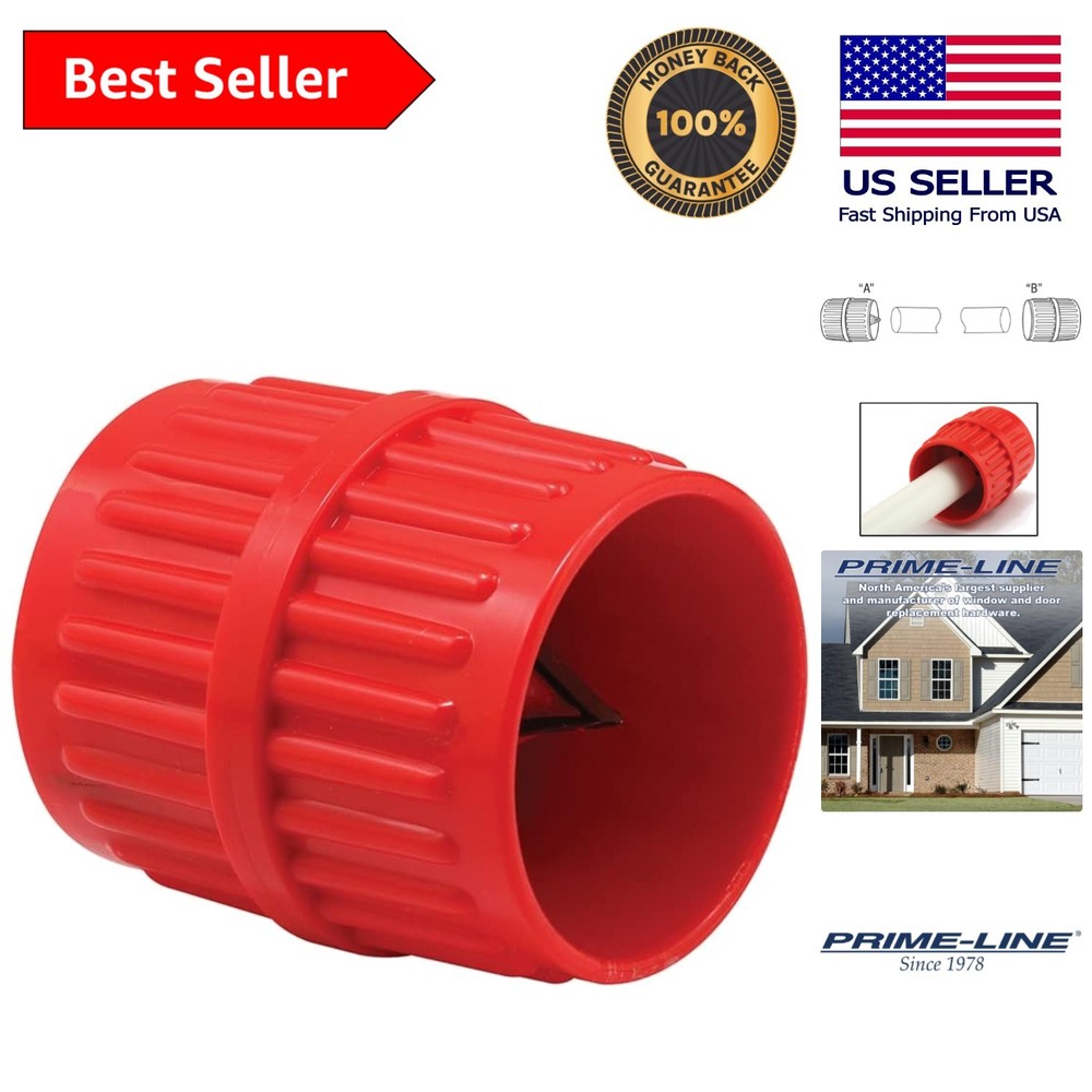 Effortless Burr Removal Pipe Reamer 1/8 in to 1-5/8 in &ndash; Lightweight Red Design