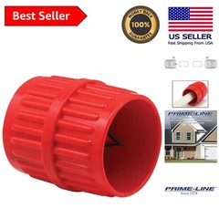 Effortless Burr Removal Pipe Reamer 1/8 in to 1-5/8 in &ndash; Lightweight Red Design