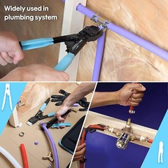SHALL PEX CLAMP CRIMPING TOOL & CUTTER, ASTM 2098 for 3/8&Prime;to1&Prime; US