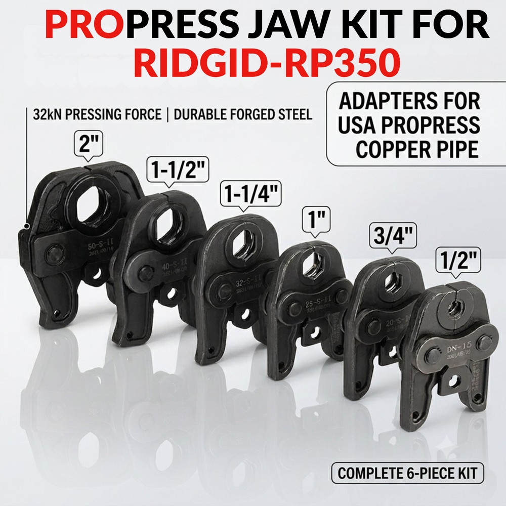 For American Plumbers Propress Jaw Kit For RIDGID-RP350 & MILWAUKEE M18