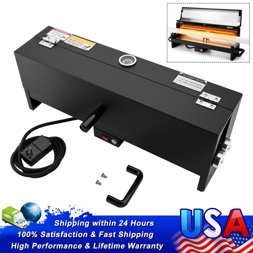 1/2&Prime; to 2&Prime; PVC Conduit Bending Heater for 24&Prime; Sections of PVC Pipe 1700W 120V