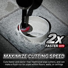 Inside Pipe Cutter for PVC Pipe, Pipe Cutter with Replaceable Diamond Grit Bl&hellip;