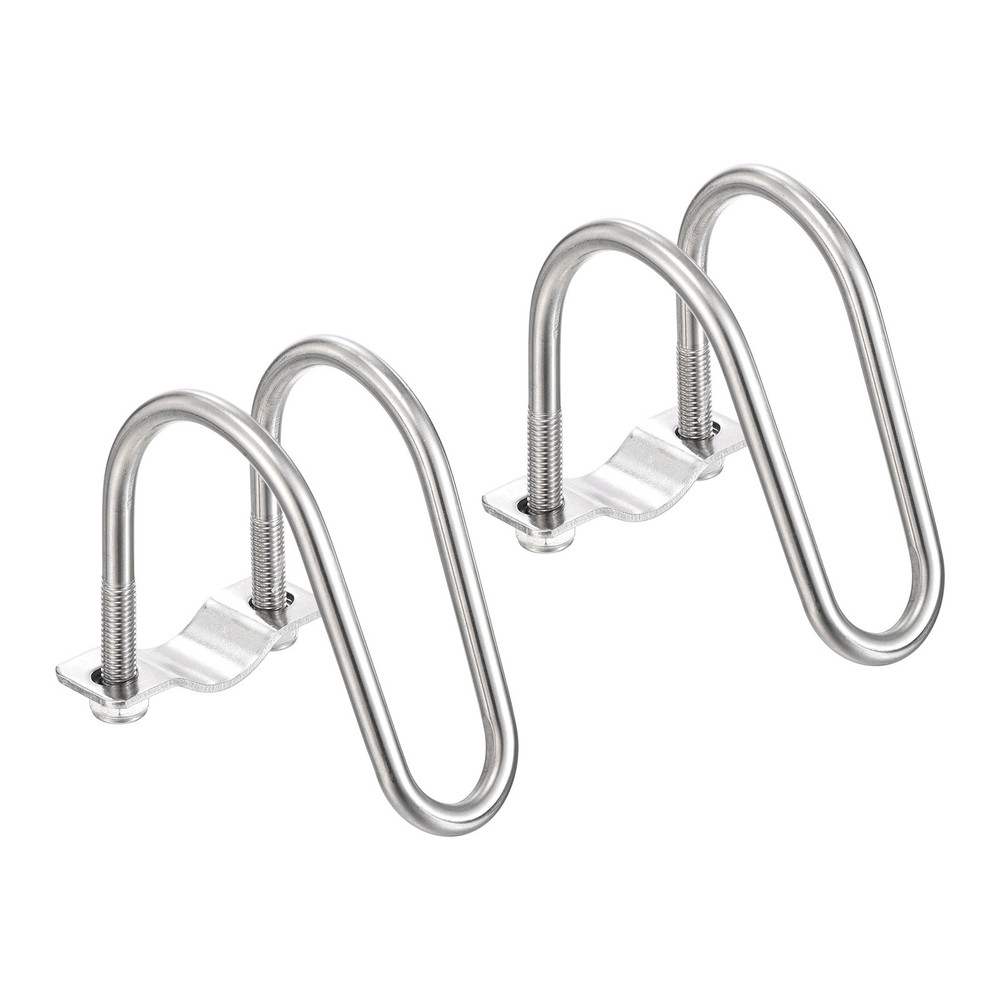 2pcs Cross Pipe Clamp 20mm x 50mm (0.79&Prime; x 1.97&Prime;) M8 Stainless Steel Tube Buckle