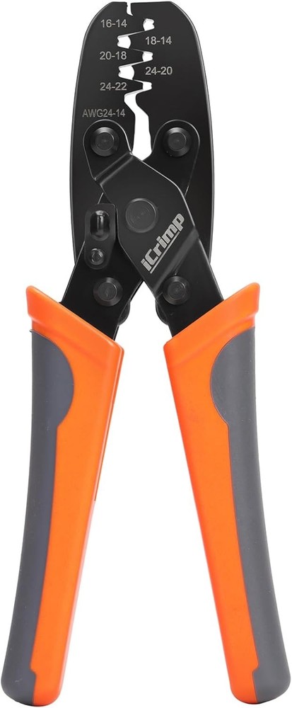 iCrimp Non Insulated Open Barrel Terminal Crimp Tool &ndash; Wire Crimper for Molex, D