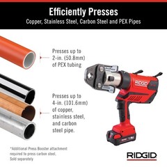 Ridgid 67058 Rp 350 Standard Cordless Press Tool Kit, For 1/2 In To 4 In 18 V