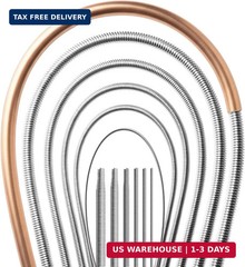 6-in-1 Copper Tube Bender, 43-Inch Long Spring, 1/4&Prime;, 5/16&Prime;, 3/8&Prime;, 1/2&Prime;, 5/8&Prime; an