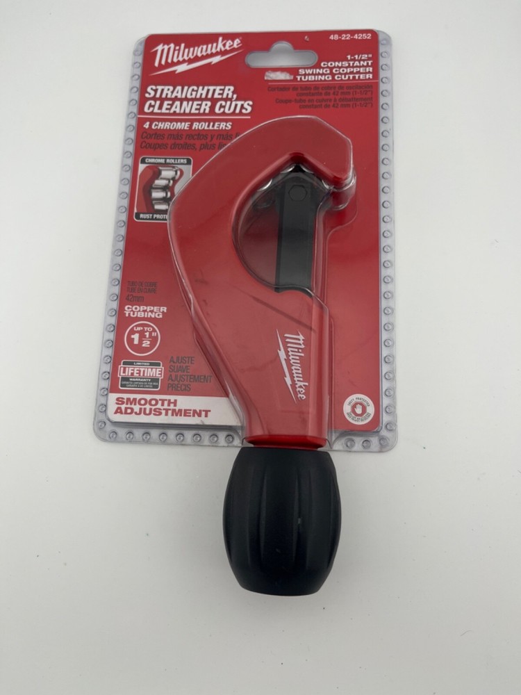 Milwaukee Tool 48-22-4252 1-1/2&Prime; Constant Swing Copper Tubing Cutter NEW IN PACK