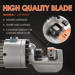 3/4&Prime; Hydraulic Rebar Cutter, 1.5-2S Cutting Speed, Portable, Cuts 4-20mm #6 R&hellip;