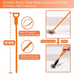 33 Feet Drain Snake Auger, Plumbing Hair Clog 33 Feet, 33