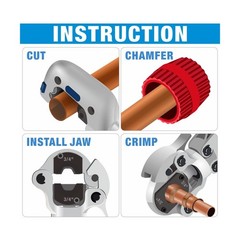 iCrimp IWS-1632AF Copper Press Tool for 1/2&rdquo;, 3/4&rdquo;, 1&rdquo; Viega ProPress Copp&hellip;