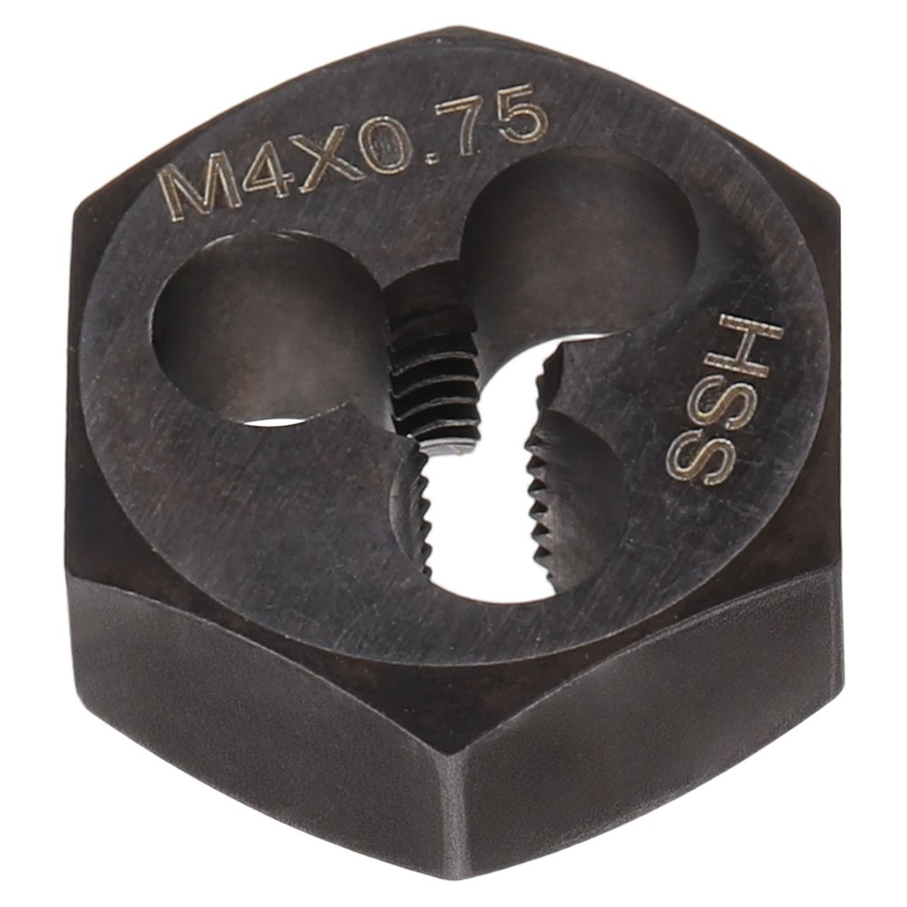 HSS M4 x 0.75 Metric Machine Thread Hex Die Right Hand High Speed Steel