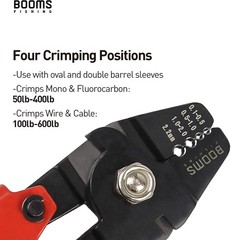 10-Inch High Carbon Steel CP1 Fishing Crimpers, Ergonomic Handle Wire Leader Too