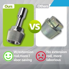 1.5&rdquo; Tub Drain Extractor with 1/2&rdquo; Socket Bathtub Remover Colourful Galvanized