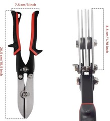 QUICKLO 5 Blade Sheet 6 inches x 11.18 inches, Silver With Black Handles