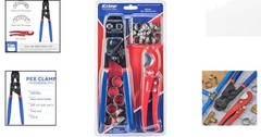 All-in-One Ratchet PEX Cinch Tool with Clamps & Pipe Cutter for Precise Plumbing