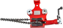 Mophorn Chain Pipe Vise, 1/8‑5 Capacity, Heavy‑Duty Cast Iron, Crank Handle